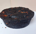 Singapore halal Black oreo blackout cookie pie on a white surface with a plain background