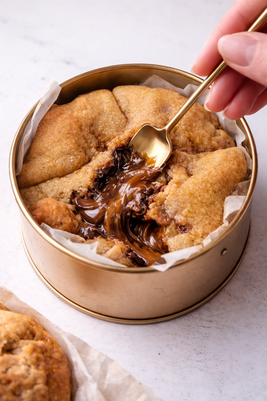 Dubai Cookie Tin — Caramel Mars Stuffed | Handmade in Singapore