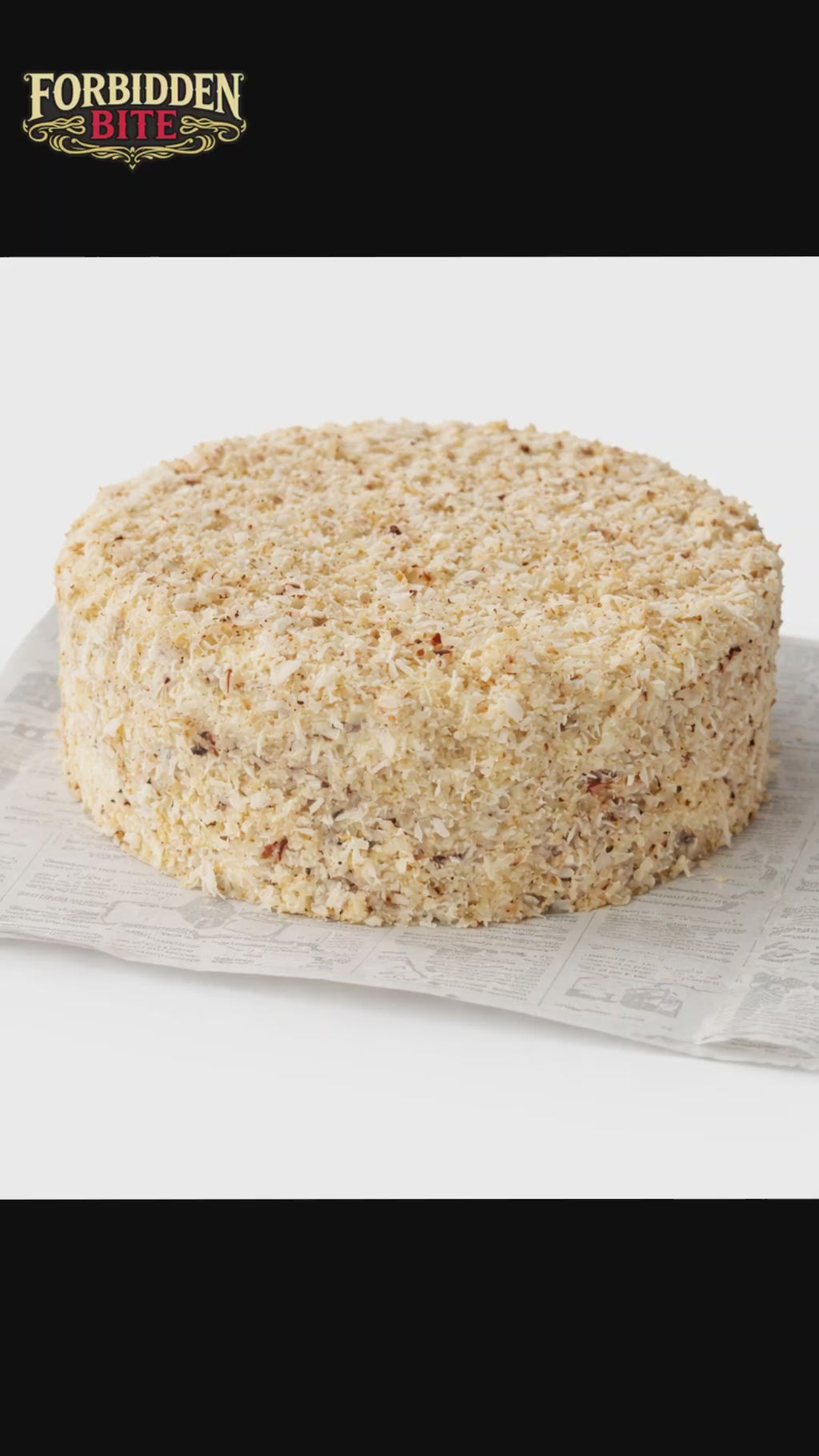 halal Tom Cruise–Inspired White Chocolate Coconut Cake

with Cream Cheese Swirl (8-inch)