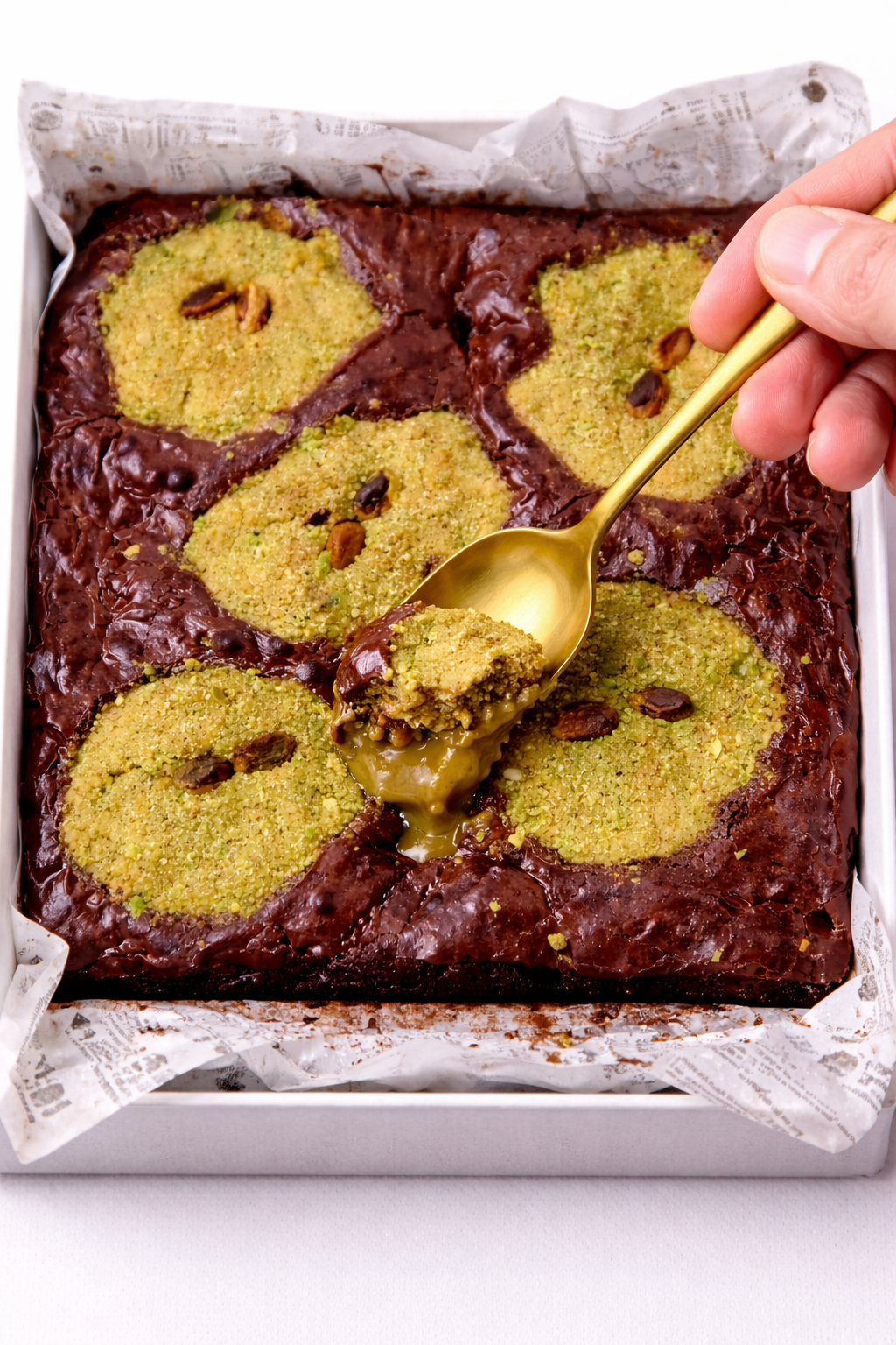 Pistachio Royale Ultra Fudgy Brookie (8-inch Pan)