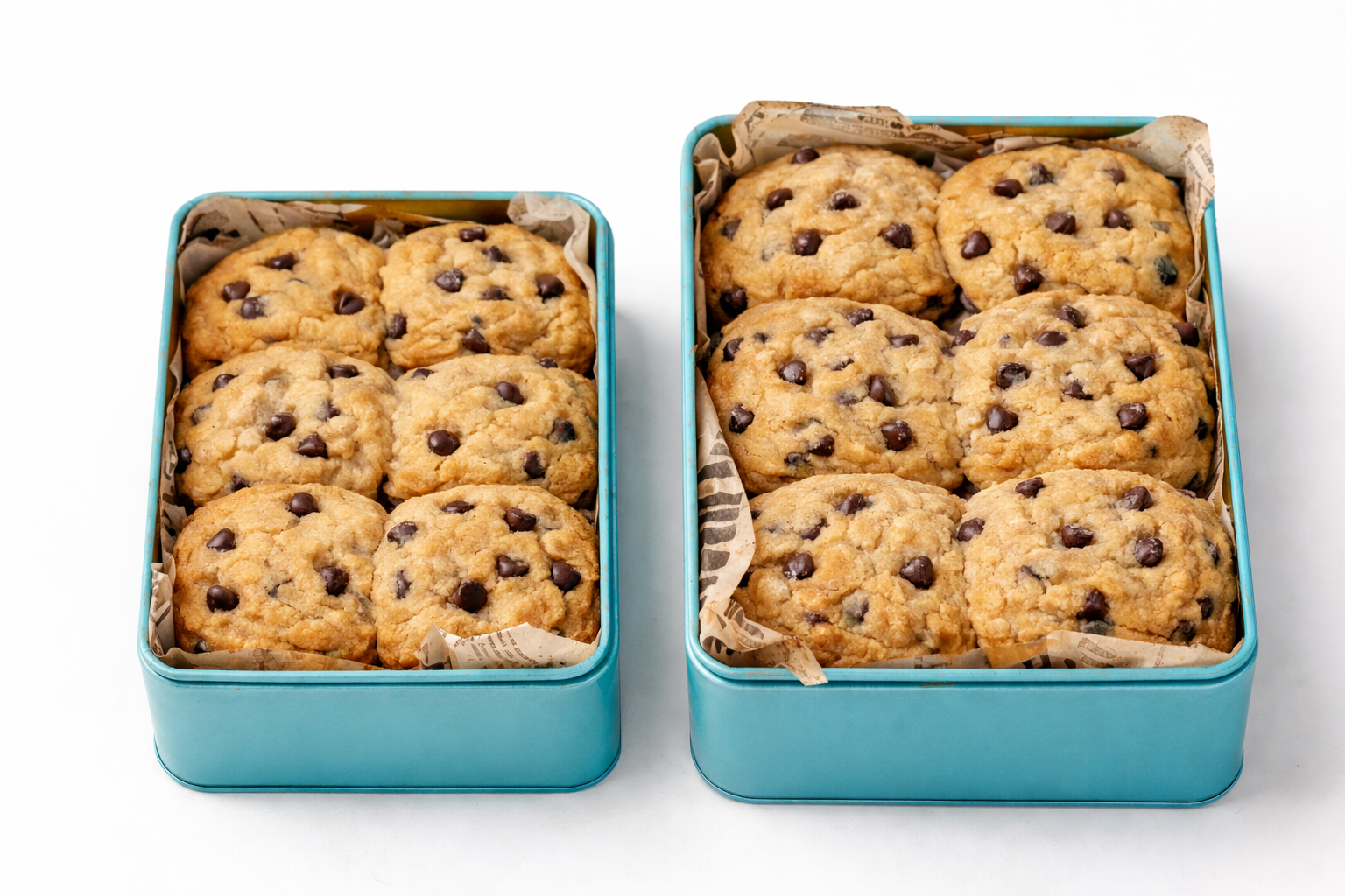 Brown Butter Chocolate Chunk Cookie Tin (Molten Fudge Filled) 🍪🍫