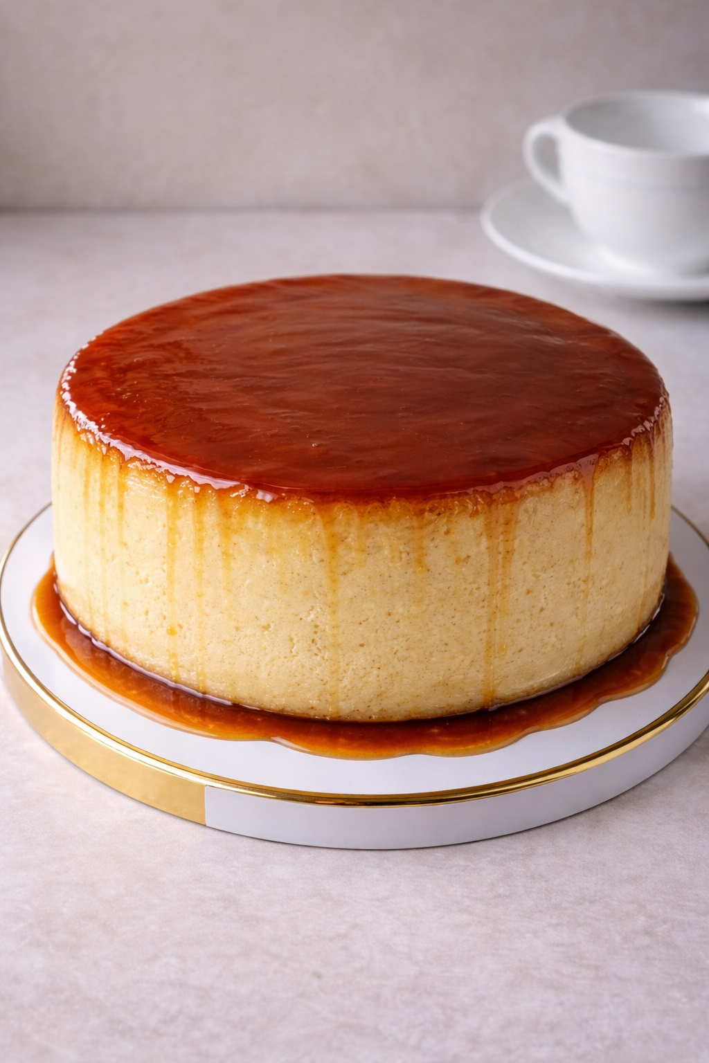 Molten Caramel Cheese Quesillo Pudding (8” Round)