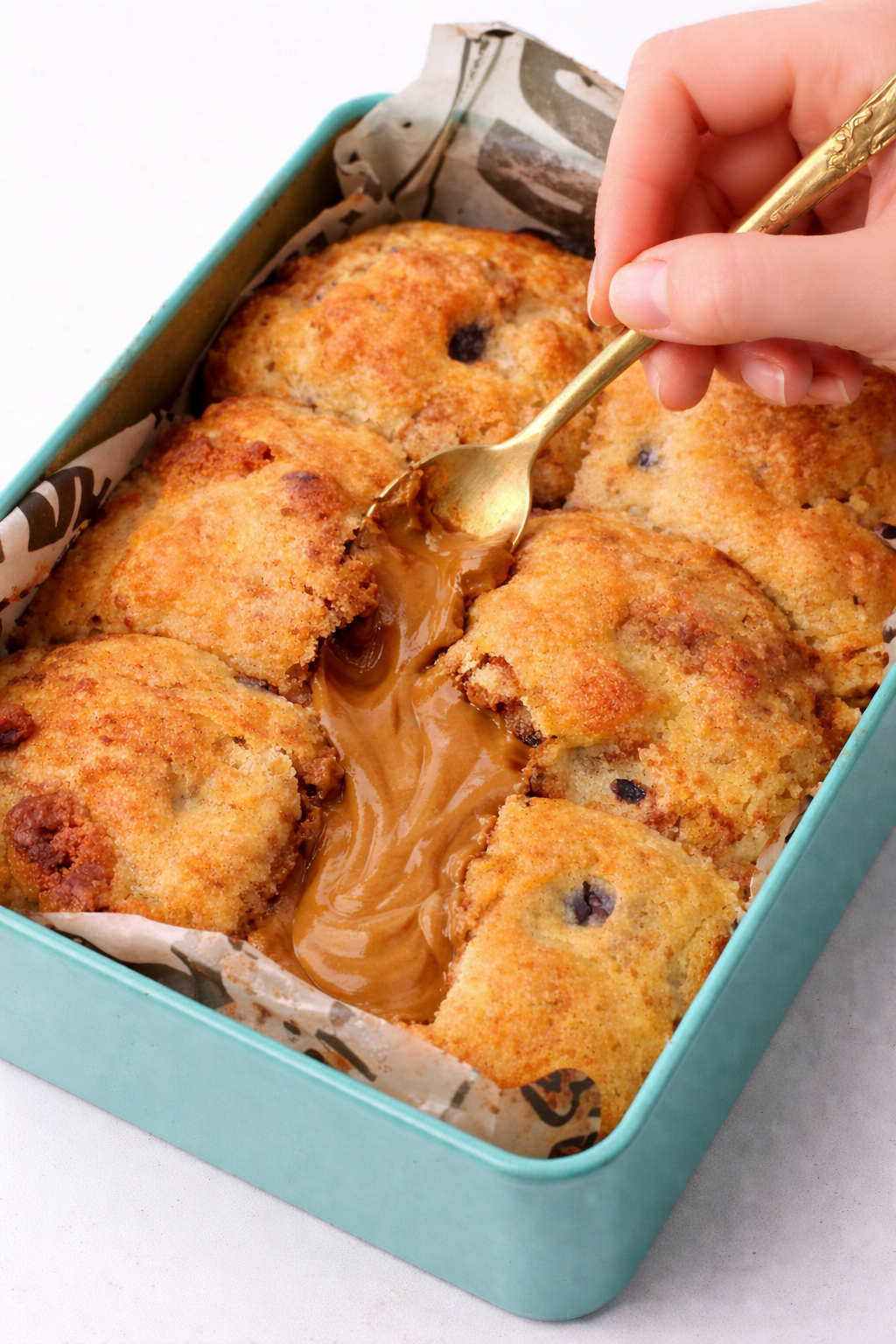 Dubai Cookie Tin (Molten Filled) – Biscoff Delight - Chococlate or Bisscoff Fill