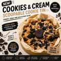 Cookies and Cream scoopable cookie tin by Forbidden Bite Singapore