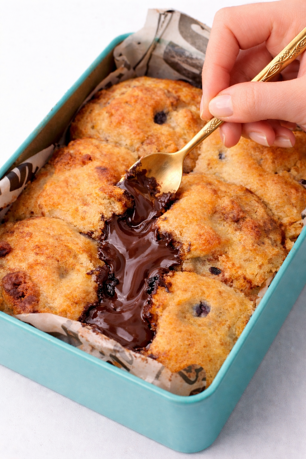 Dubai Cookie Tin (Molten Filled) – Biscoff Delight - Chococlate or Bisscoff Fill