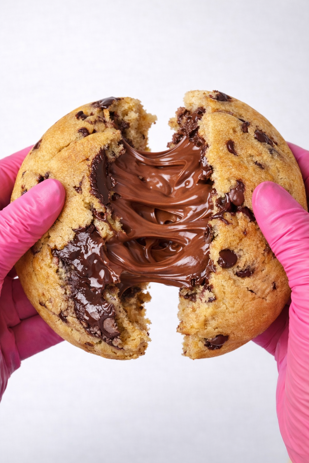 NYC-style Tall Chunky Nutella Stuffed Chocolate Chip Cookie 180 grams | Handmade in Singapore