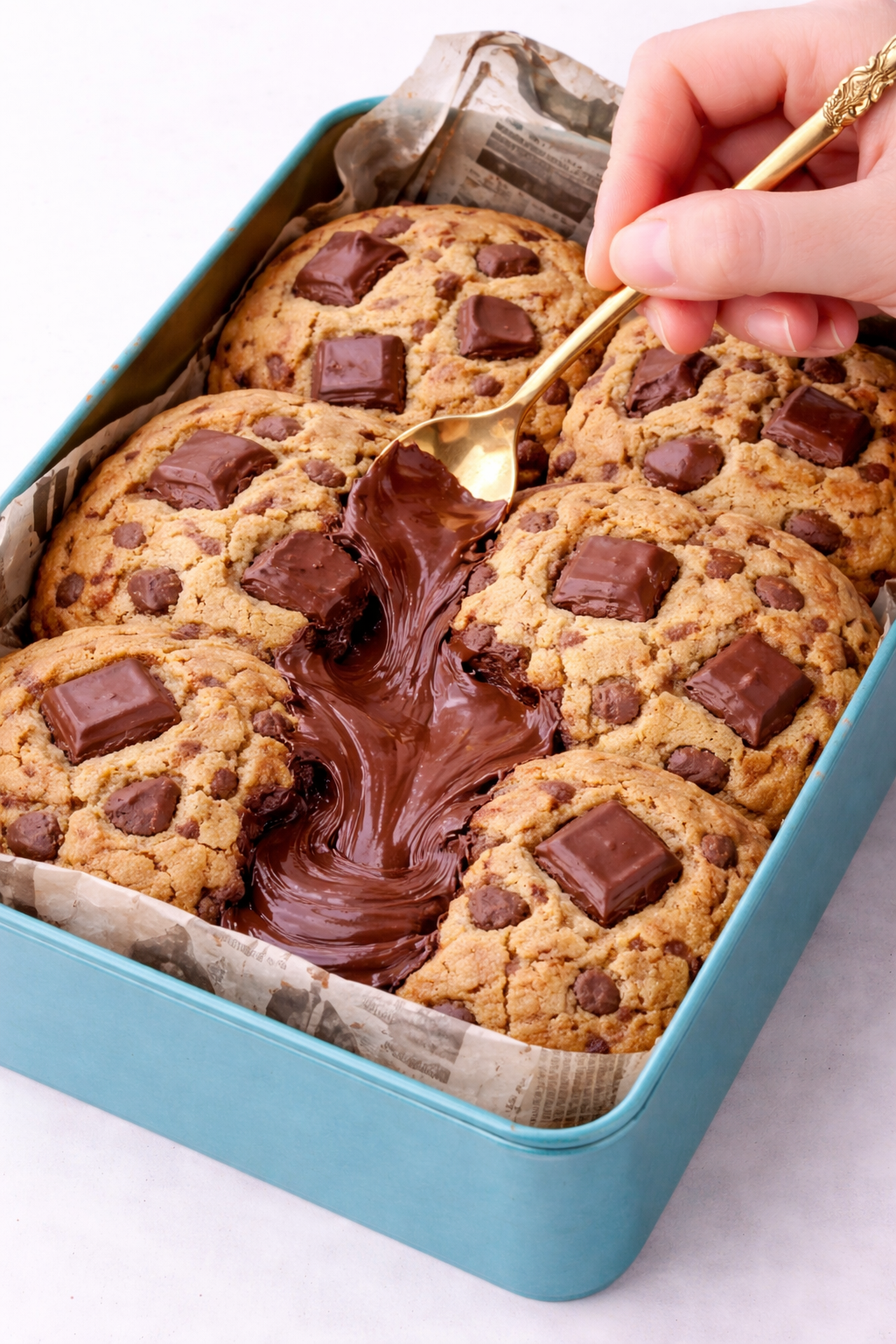 Cadbury Chunks Dubai Cookie Tin (Molten Filled) – Cadbury Lava 🍫💙