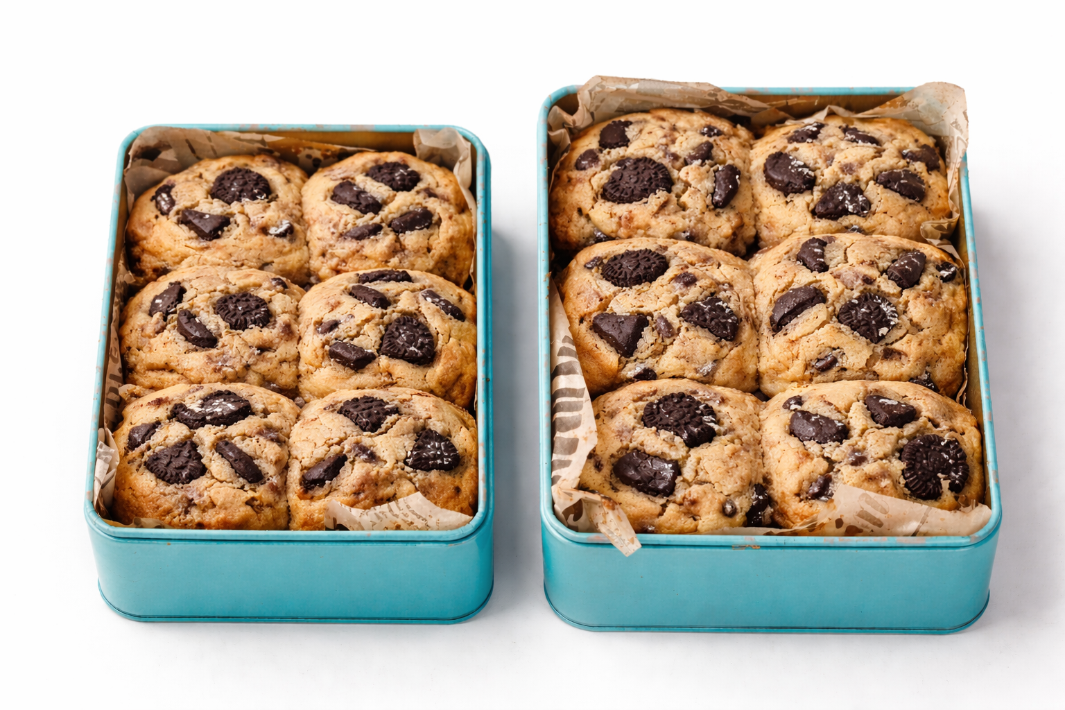 Cookies & Cream Cookie Tin (Molten Filled) 🍪🤍