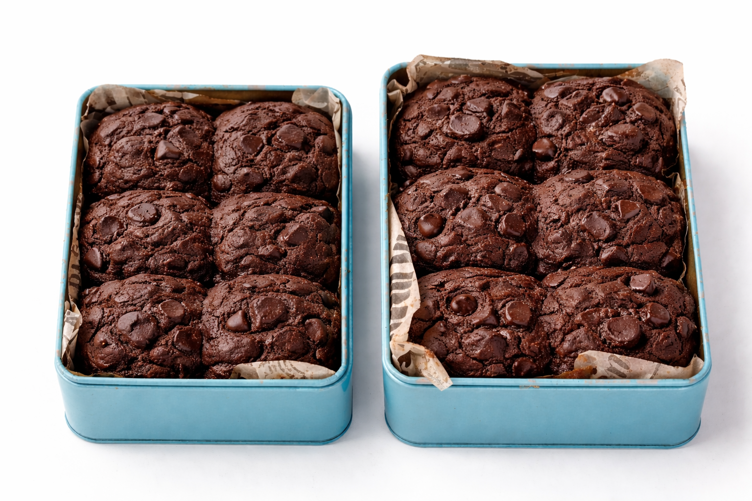 Blackout Cookie Tin (Molten Filled) – Double Chocolate Fudge 🖤🍫