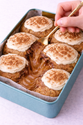 Stuffed Cinnamon Roll Cookie Tin (Cream Cheese + Molten Caramel Core)