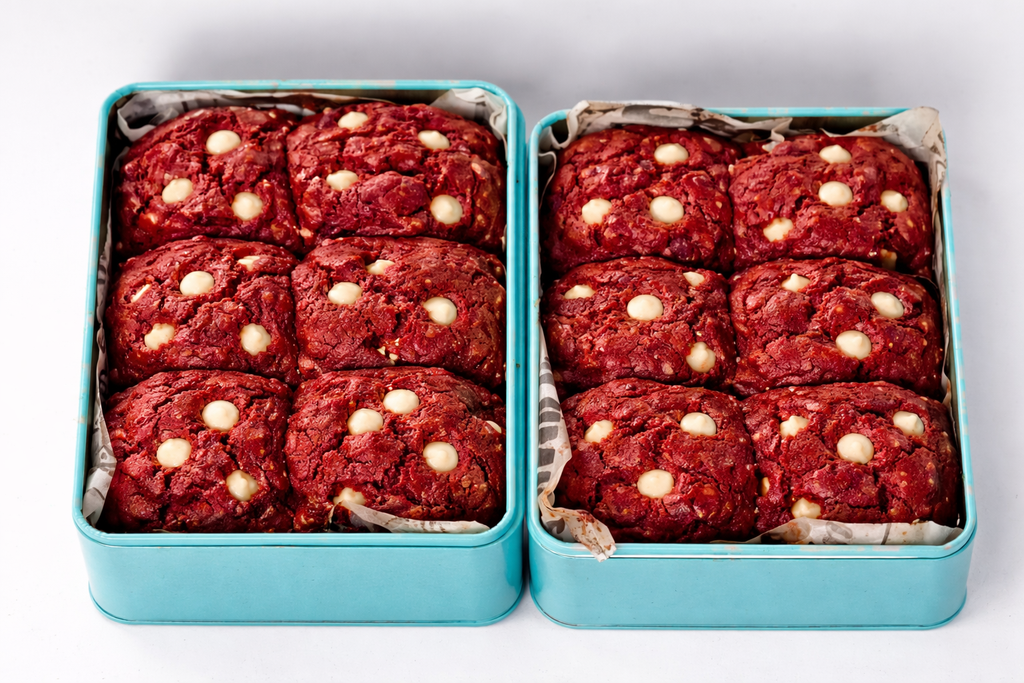 Red Velvet Cookie Tin (Cream Cheesecake Lava)
