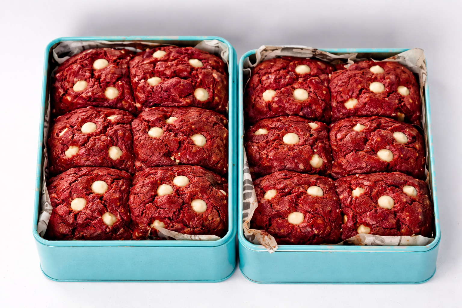 Red Velvet Cookie Tin (Cream Cheesecake Lava)