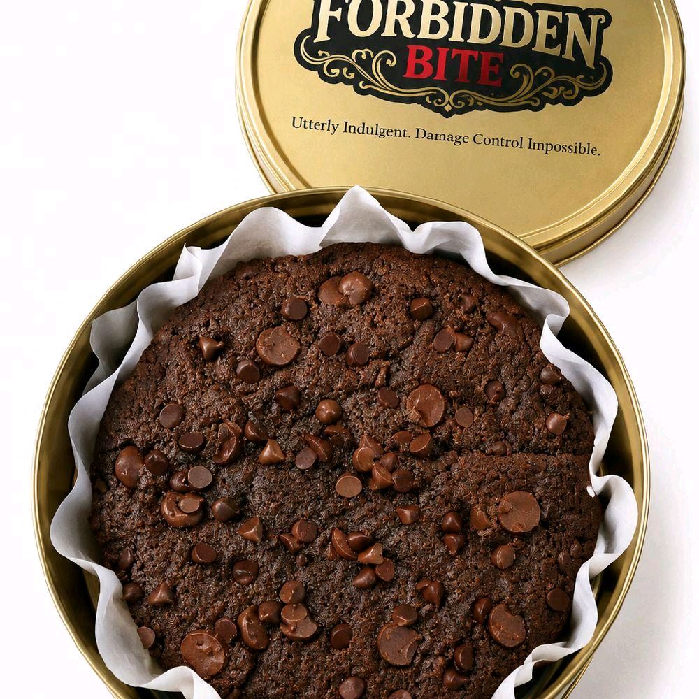 Triple Dark Chocolate Scoopable Cookie Tin – 17cm